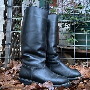 Lands' End Black knee high boots